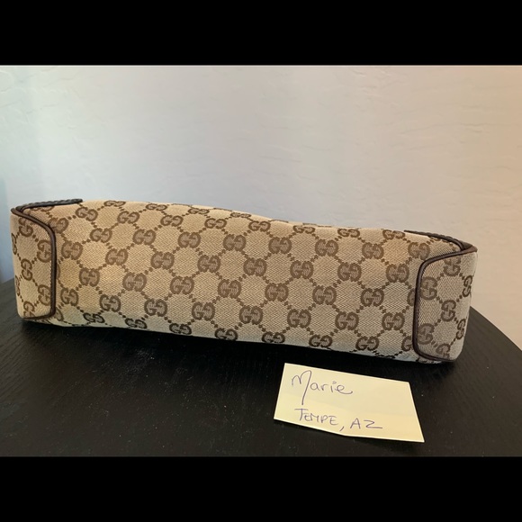✨ SOLD ✨ 100% Authentic Gucci GG Horsebit Vintage Jacquard Handbag - Picture 7 of 14